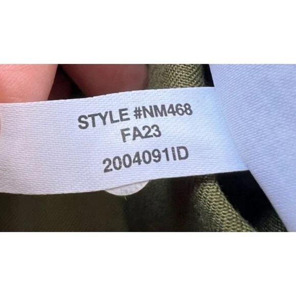 MADEWELL Mini Shirtdress Loden Olive Green 100% Cotton Button Up Boho Casual XS - Picture 9 of 9